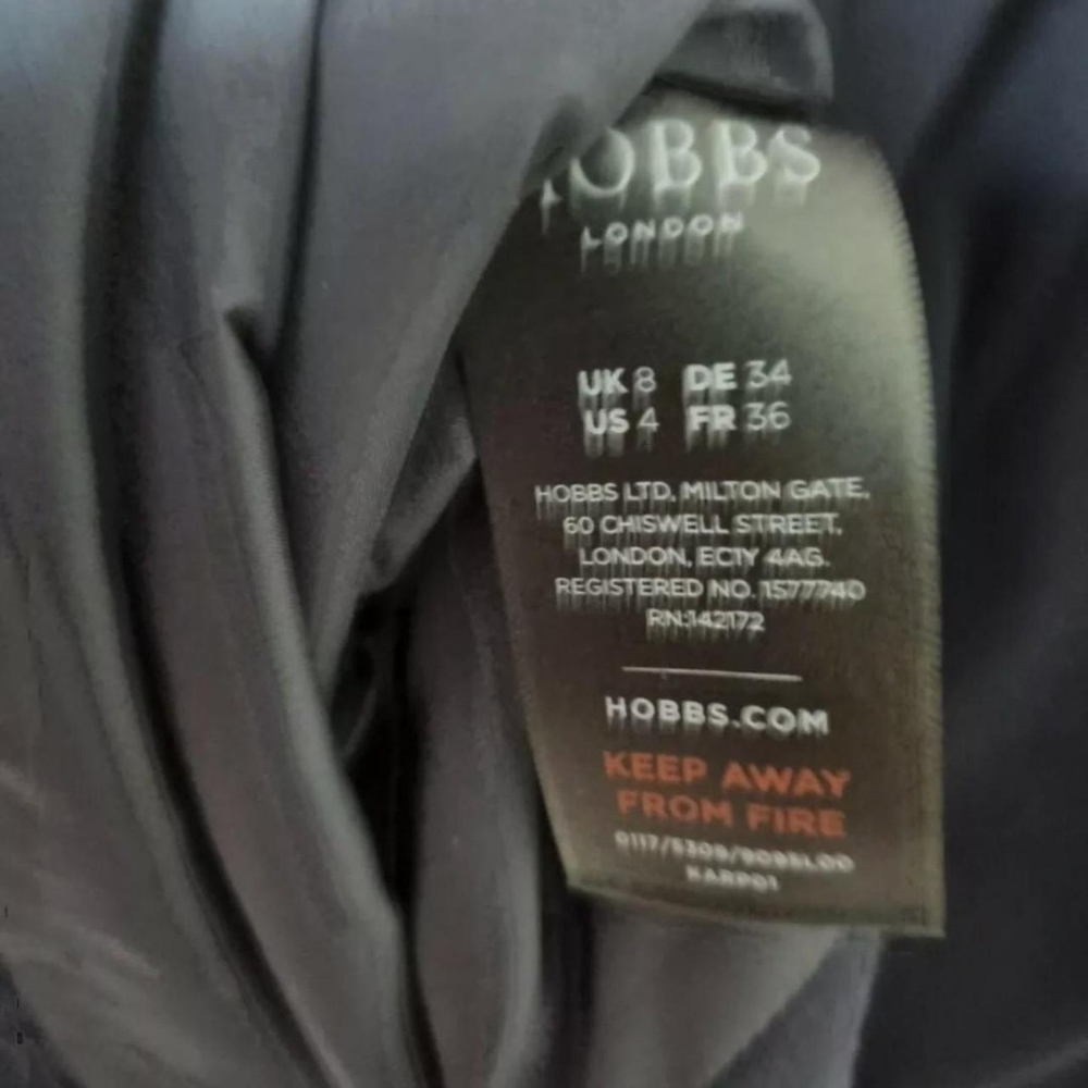 Hobbs pink/navy ribbed pencil dress.Size uk 8 - Picture 4 of 4